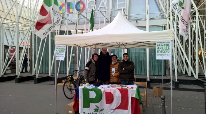 Mobilitazione Partito Democratico Primarie 2016: weekend 9/10 gennaio