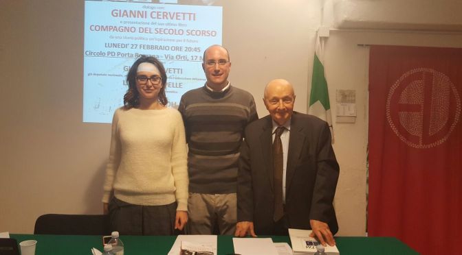 Le immagini della serata di Lunedì 27 febbraio con Gianni Cervetti e Lia Quartapelle al Circolo