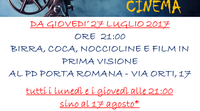 E…STATE AL CIRCOLO. CON IL CINEMA!